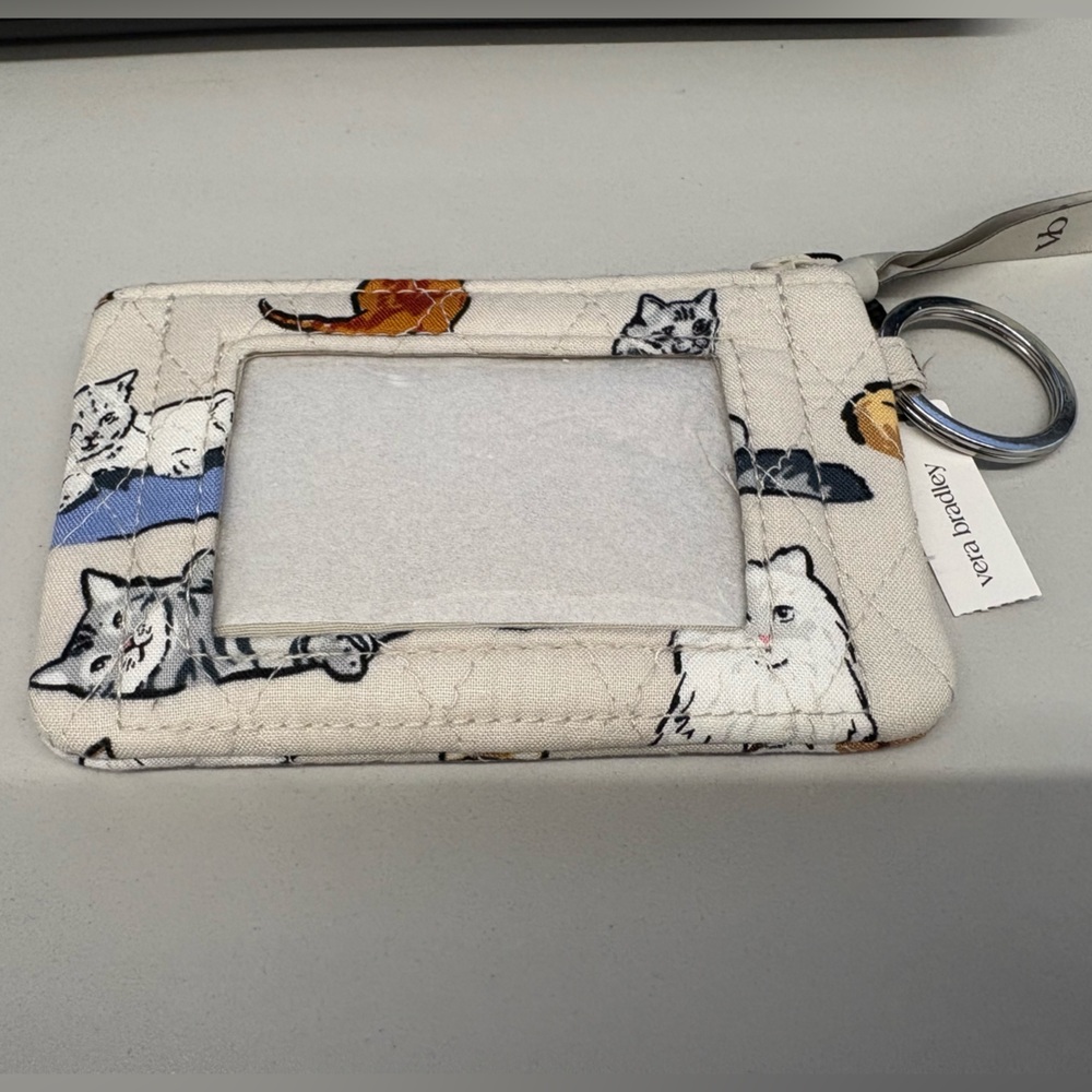 Vera Bradley A Cat’s Life Zip ID Case